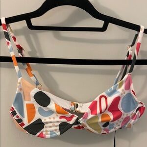 Beachroit Colorful Abstract pattern Bikini Top